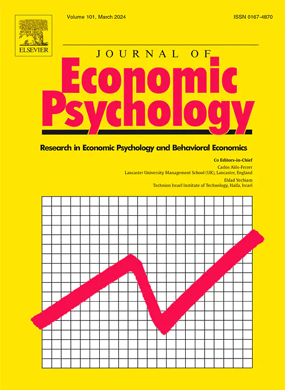 Cover image of the Journal of Economic Psychology.